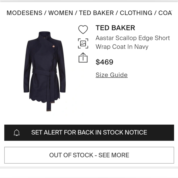 💙🟦 TED BAKER wool and Cashmere coat - Picture 12 of 13